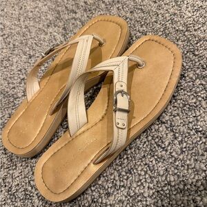 Kelly & Katie Tan and Cream Sandals